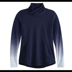 Calia mockneck long sleeve athletic shirt